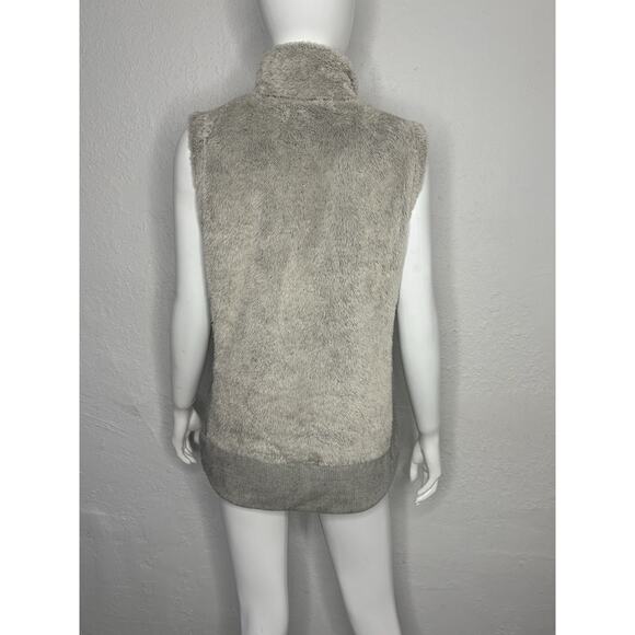 The North Face Gray Fleece Zip Vest Size M Outdoor Hiking Women's - Picture 6 of 10